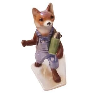 Vintage Hagen Renaker Baby Fox Fishing Figurine